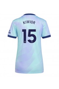 Arsenal Jakub Kiwior #15 Voetbaltruitje 3e tenue Dames 2024-25 Korte Mouw